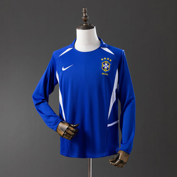 Camiseta Retro Brasil 2002 Visita manga larga
