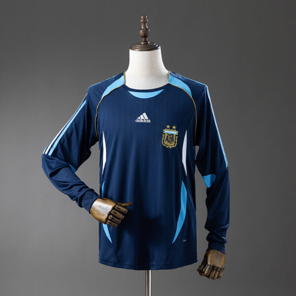 Camiseta retro argentina 2006 visita manga larga