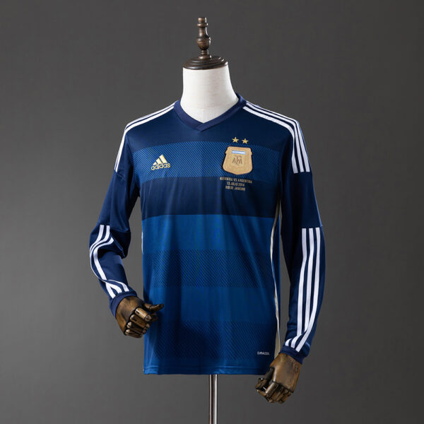 Camiseta Retro Argentina 2014 Visita manga larga