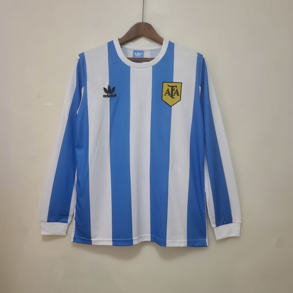 Camiseta Retro Argentina 1978 Local manga larga