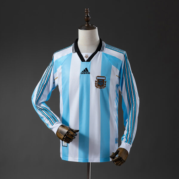 Camiseta Retro Argentina 1998 Local manga larga