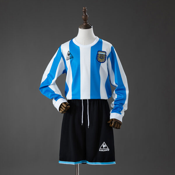 Kit Infantil Retro Argentina 1986 Local manga larga