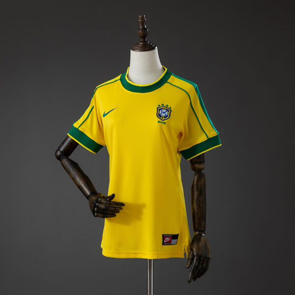 Camiseta Retro Brasil 1998 Local Femenina