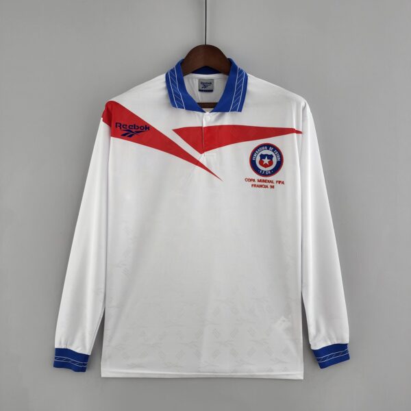 Camiseta Retro Chile 1998 Visita Manga larga