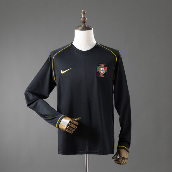 Camiseta Retro Portugal 2006 Visita manga larga
