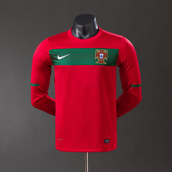 Camiseta Retro Portugal 2010 Local Versión Jugador manga larga