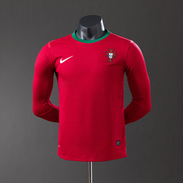 Camiseta Retro Portugal 2012 Local Versión Jugador manga larga