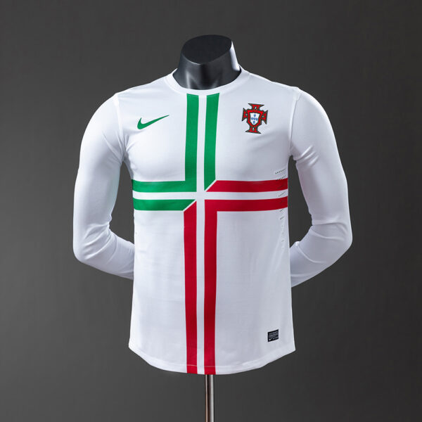 Camiseta Retro Portugal 2012 Visita Versión Jugador manga larga