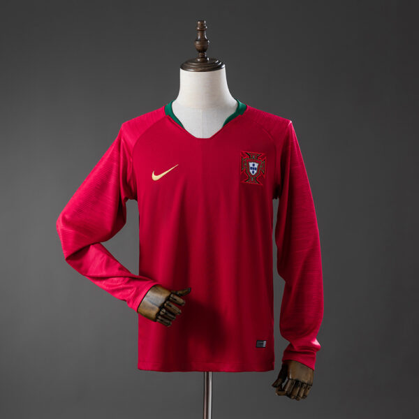 Camiseta Retro Portugal 2018 Local manga larga