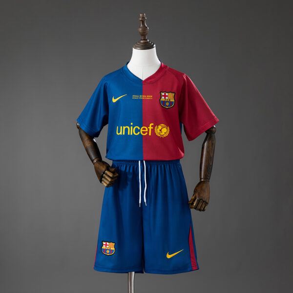 Kit Retro Infantil Barcelona 2008/09 Local