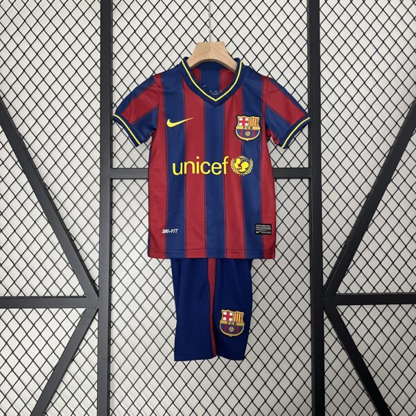 Kit Retro Infantil Barcelona 2009/10 Local