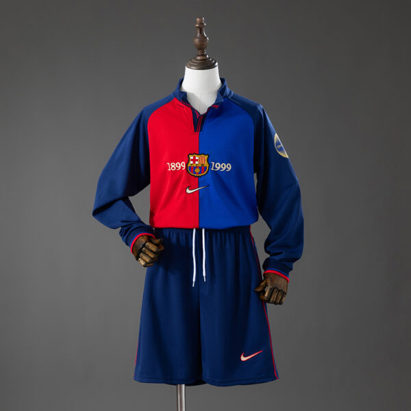 Kit Retro Infantil Barcelona 100 Aniversario manga larga