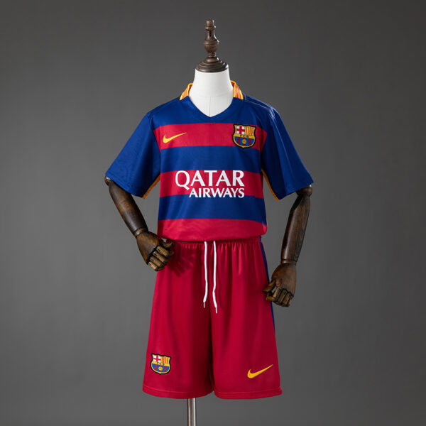 Kit Retro Infantil Barcelona 2015/16 Local