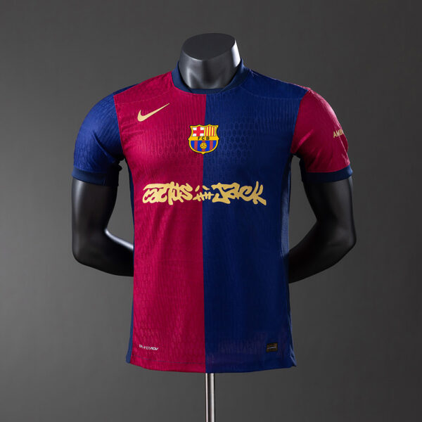 Camiseta Barcelona 2024/25 Edición Especial, Cactus Jack, Travis Scott, Versión Jugador
