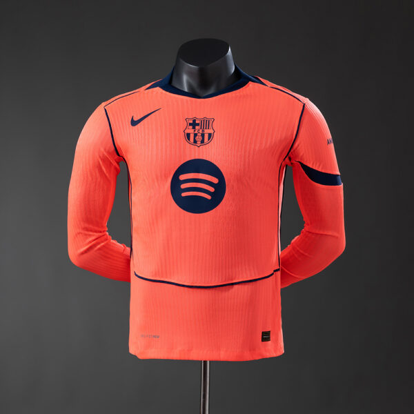 Camiseta Barcelona 2025/26 Tercera Equipación, Versión jugador manga larga