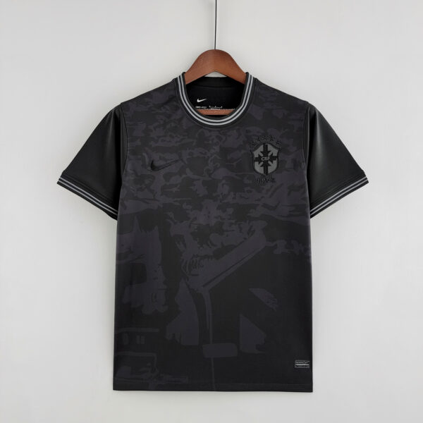Camiseta Retro Brasil 2022 ALL BLACK