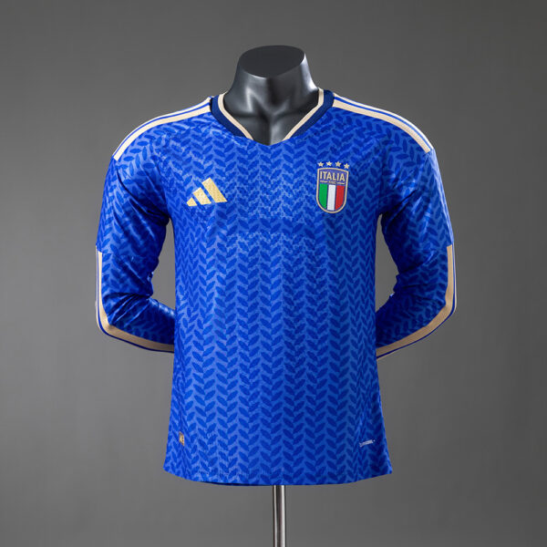 Camiseta Italia 2026 Local, Versión JUGADOR, Manga larga