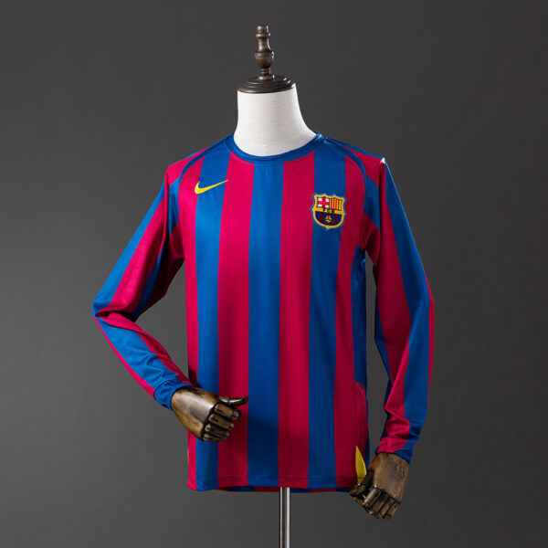 Camiseta Retro Barcelona 2005/06 Local manga larga