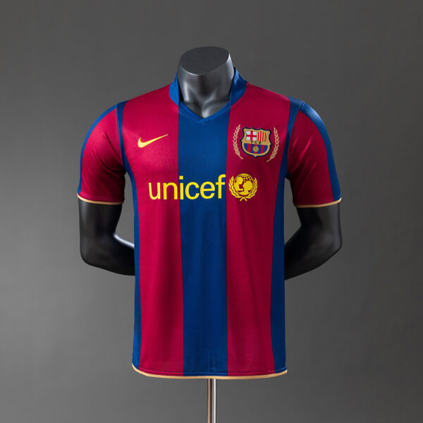 Camiseta Retro Barcelona 2007/08 Local, Versión jugador
