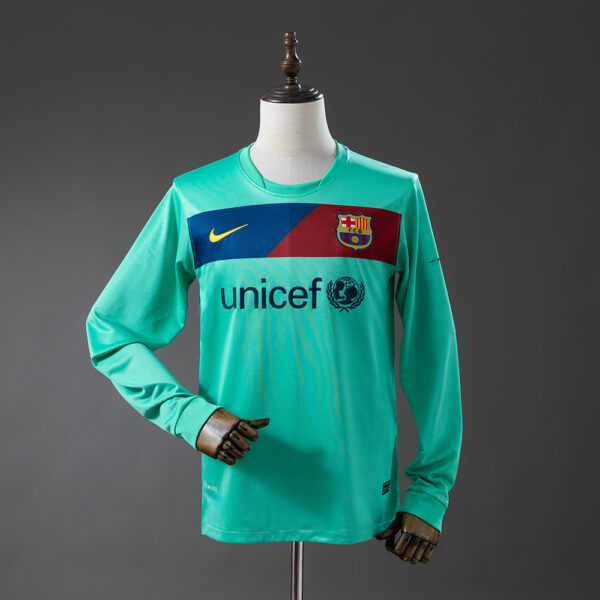 Camiseta Retro Barcelona 2010/11 Visita manga larga