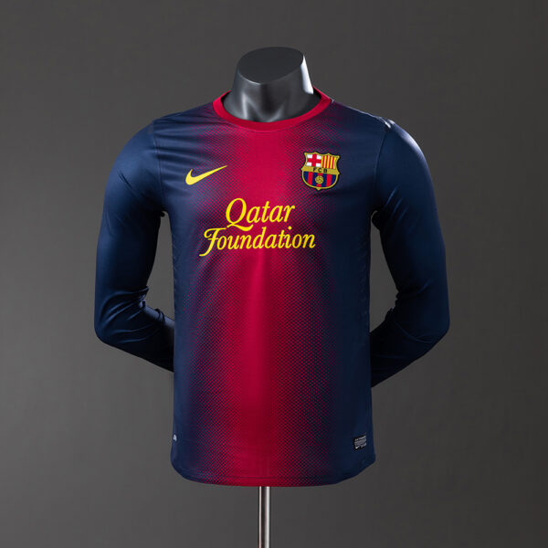 Camiseta Retro Barcelona 2012/13 Local, Versión Jugador manga larga