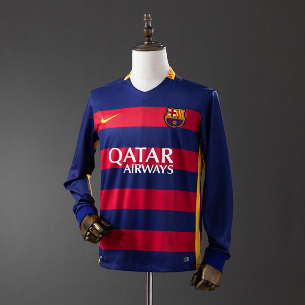 Camiseta Retro Barcelona 2015/16 Local manga larga