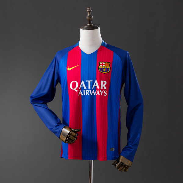 Camiseta Retro Barcelona 2016/16 Local Manga larga