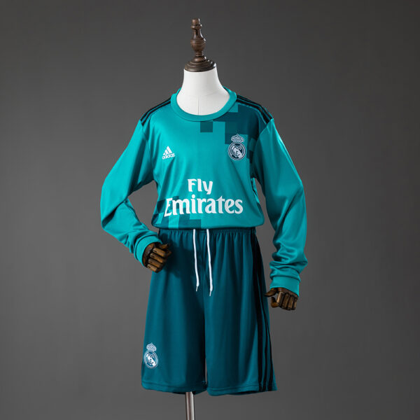 Kit Retro Infantil Real Madrid 2017/18 Tercera Equipación, Manga larga