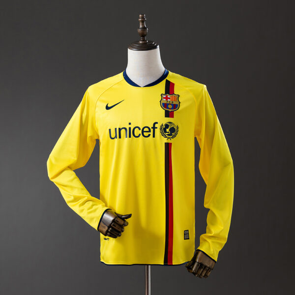 Camiseta Retro Barcelona 2008/09 Visita, manga larga