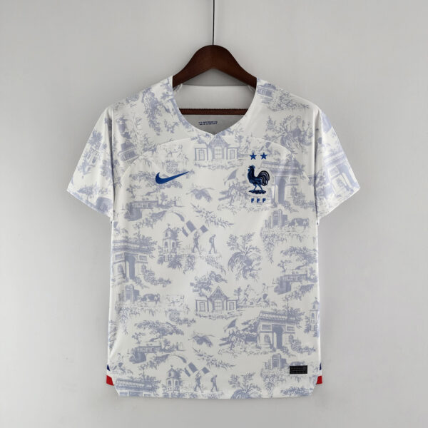 Camiseta Retro Francia 2022 Visita