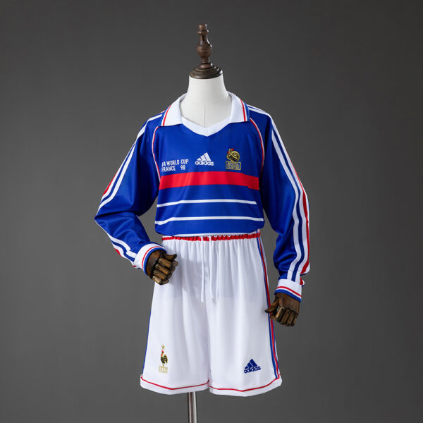 Kit Retro Infantil Francia 1998 Local manga larga